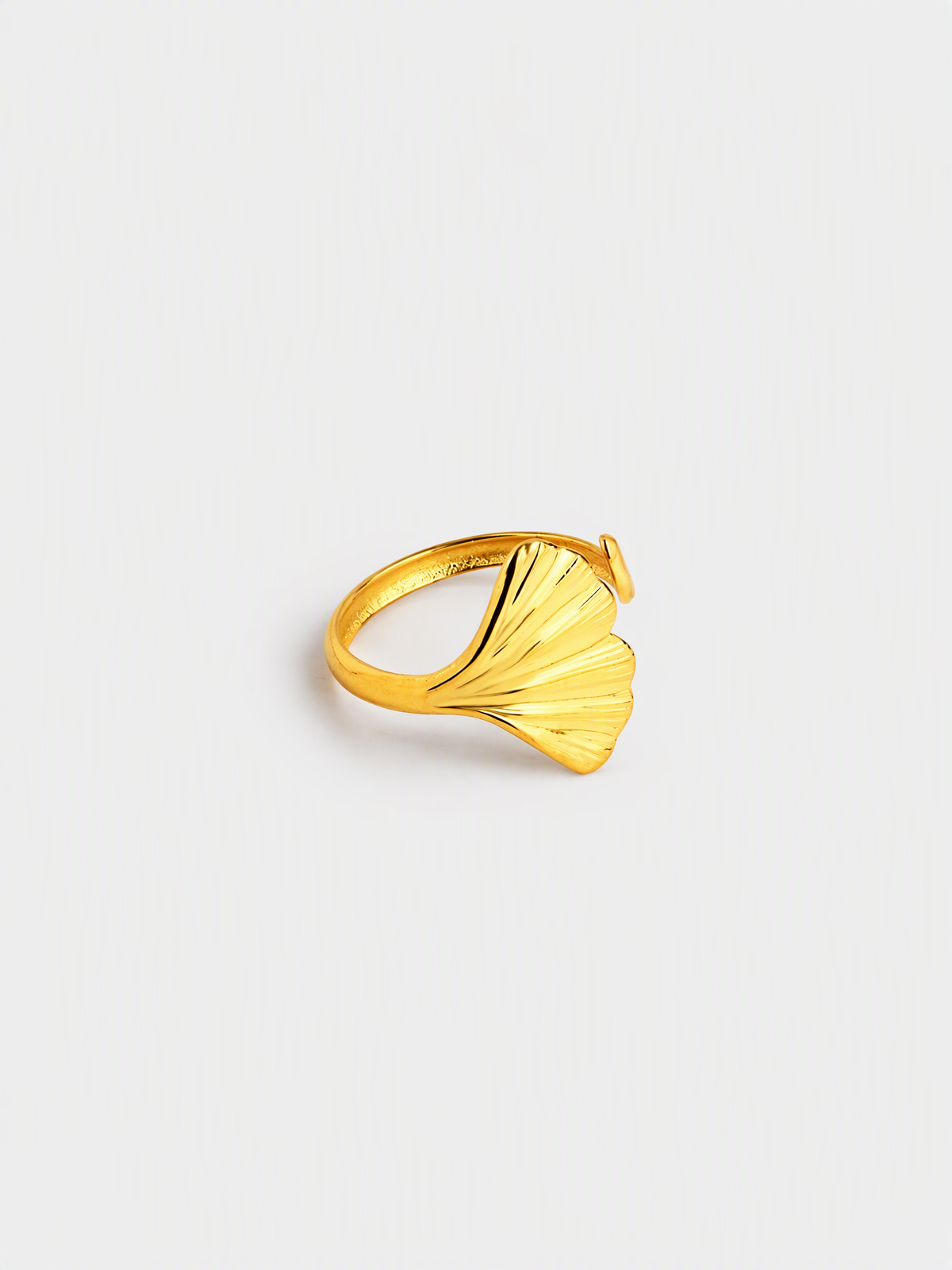 Ginkgo Leaf Wrap Ring