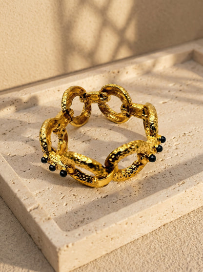 سوار سلسلة معدنية بنسيج مطحون