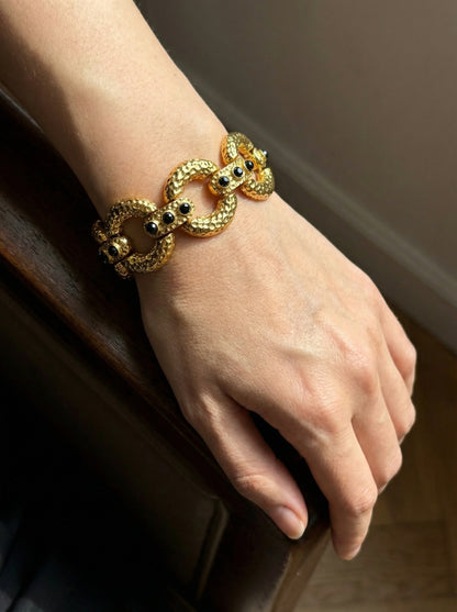 سوار سلسلة معدنية بنسيج مطحون