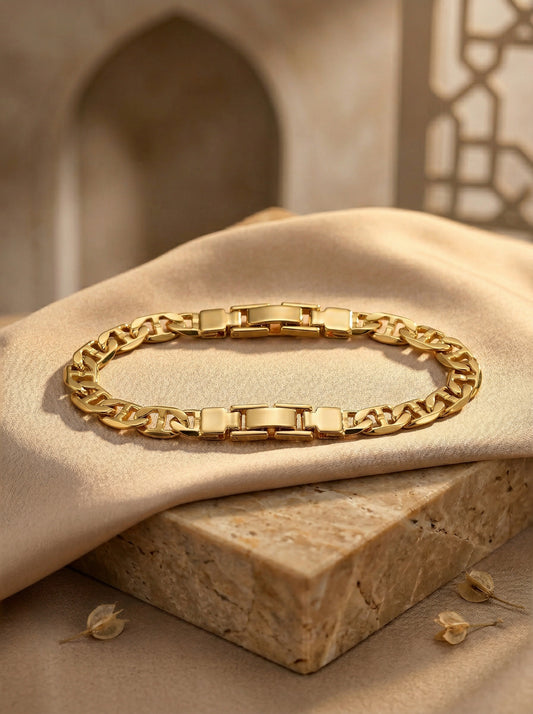 French retro 24K gold high-end bracelet
