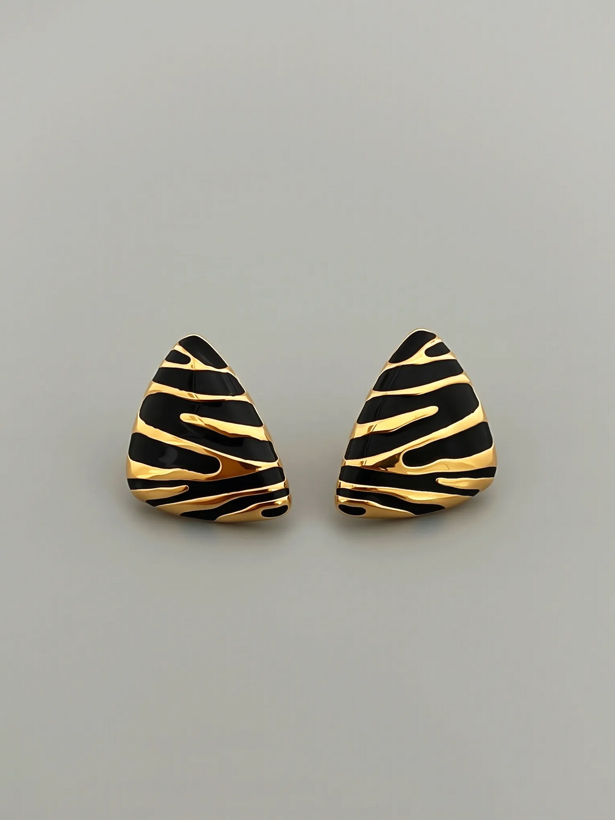 Zebra Stripe Statement Studs