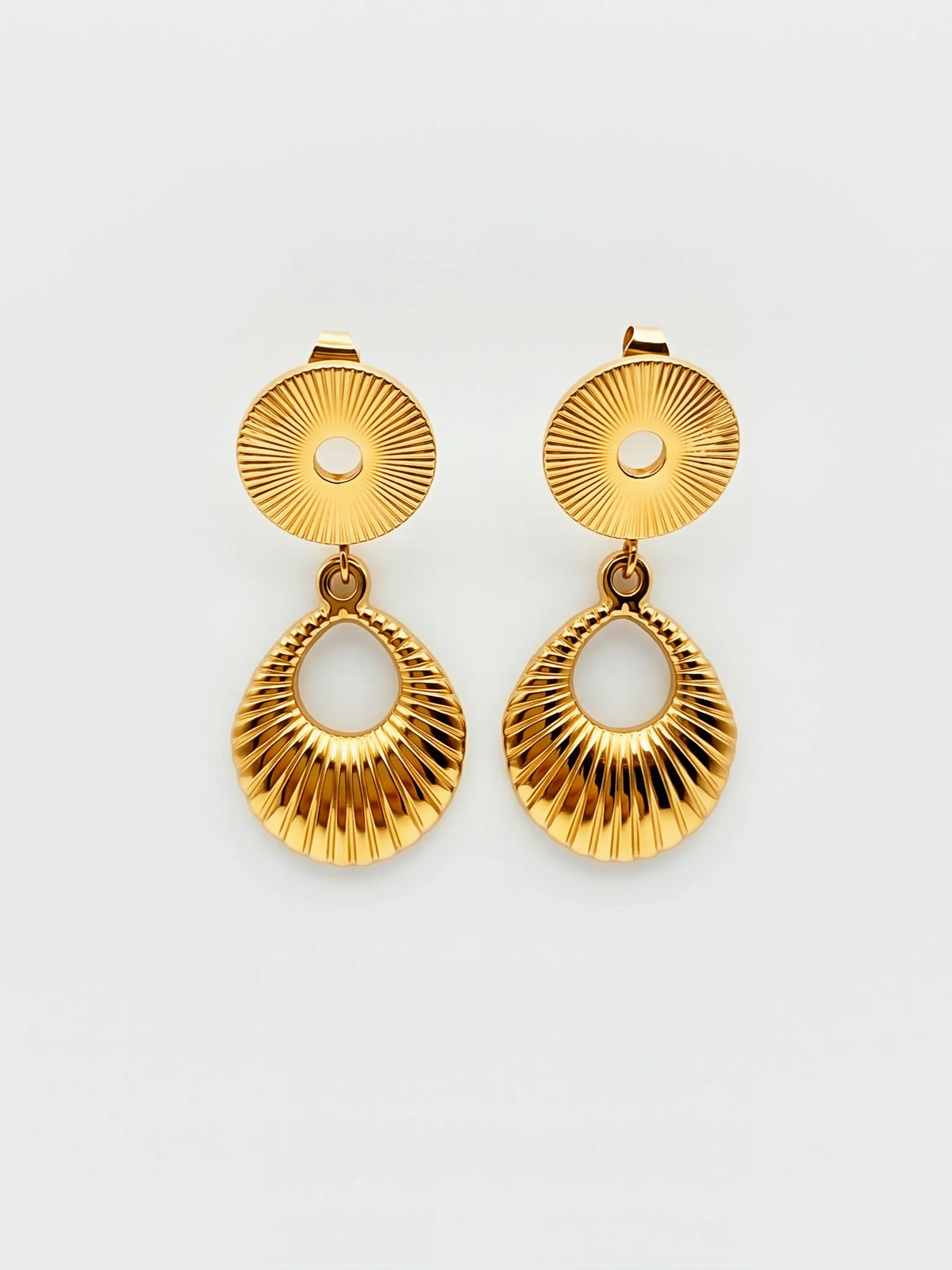 Sunburst Teardrop Earrings