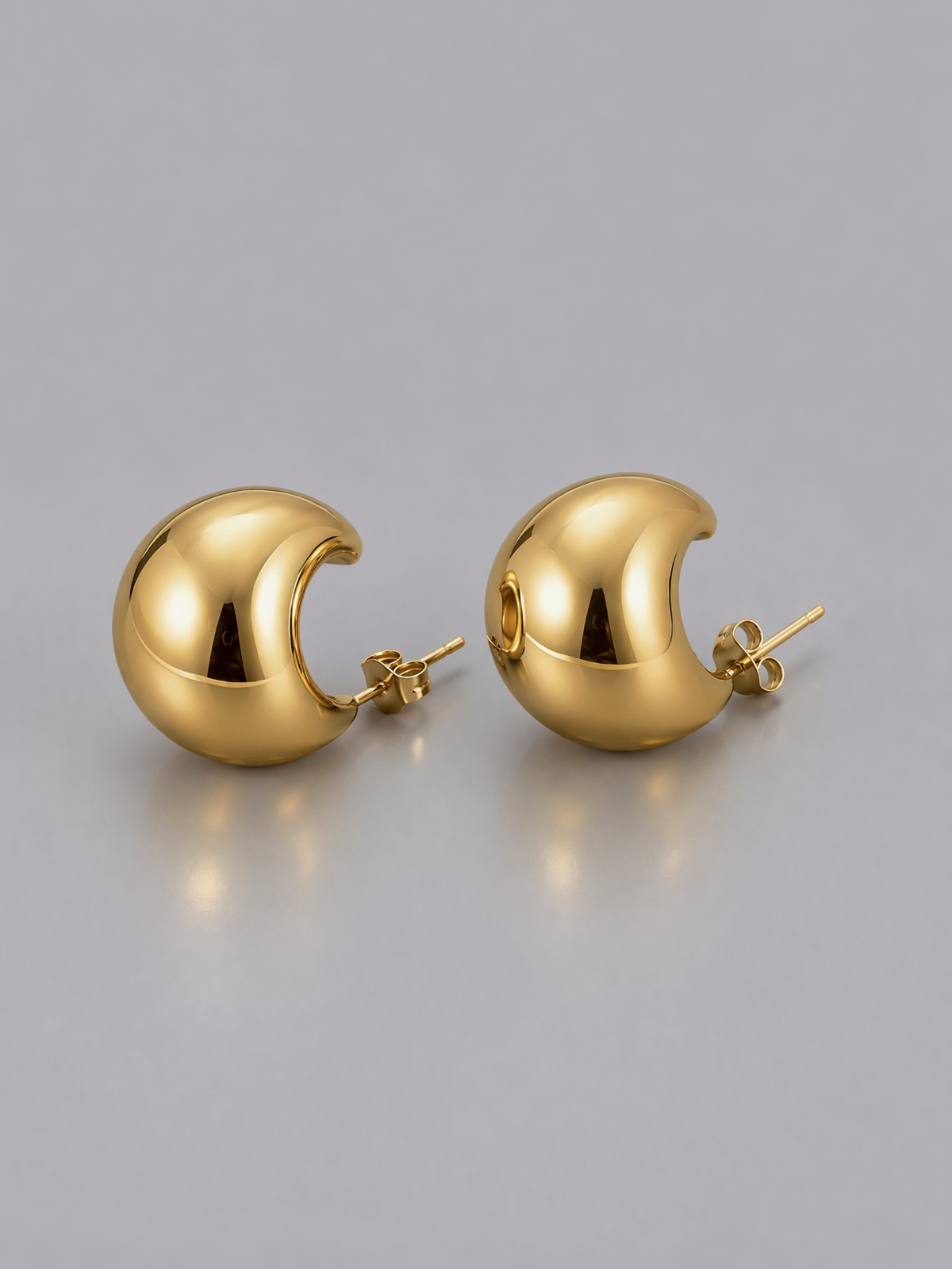 Chunky Dome Stud Earrings