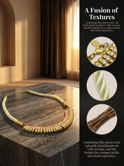 Vintage woven necklace