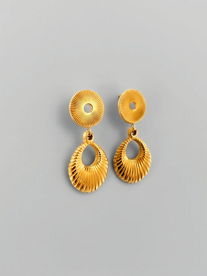 Sunburst Teardrop Earrings