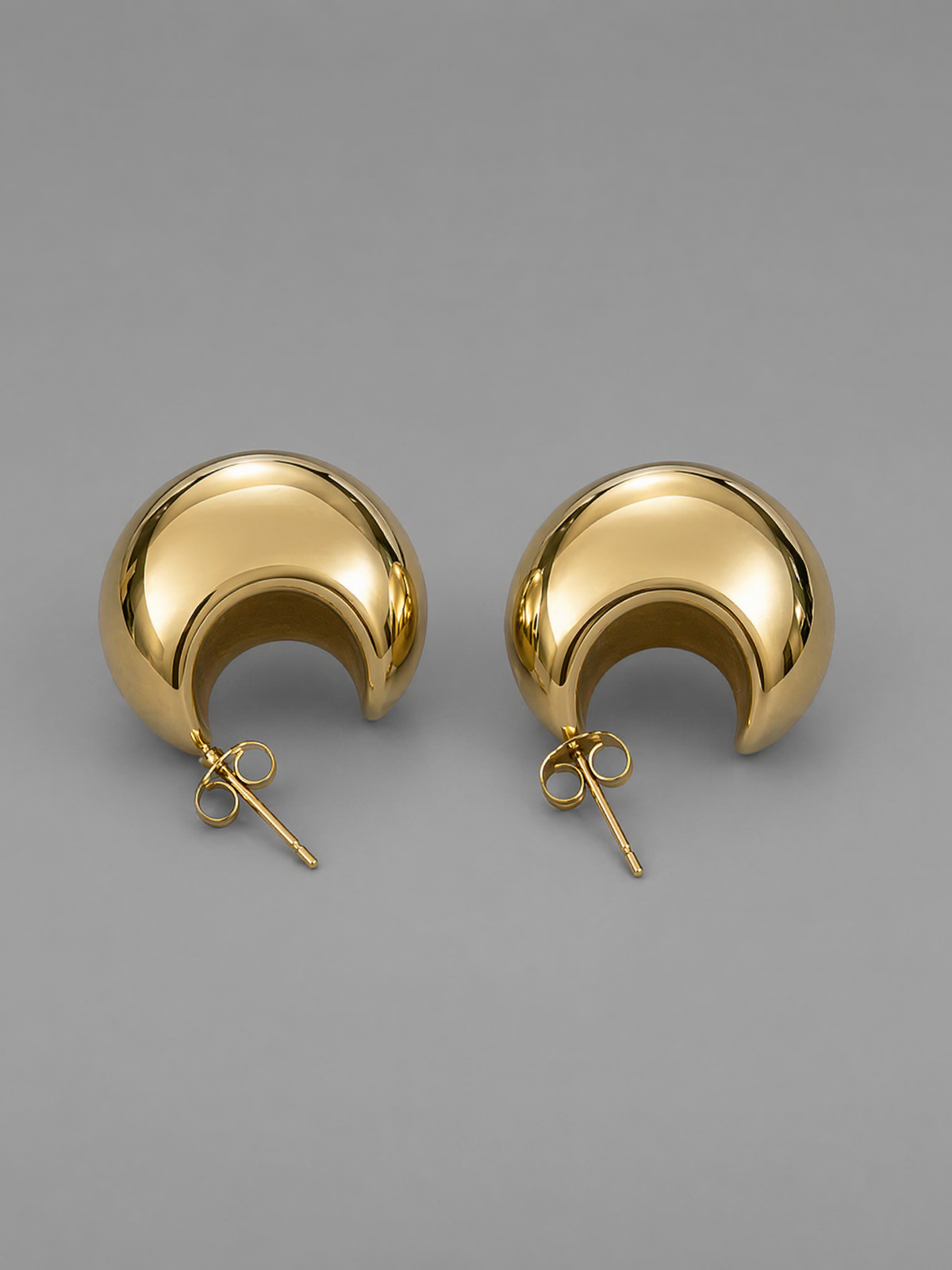 Chunky Dome Stud Earrings