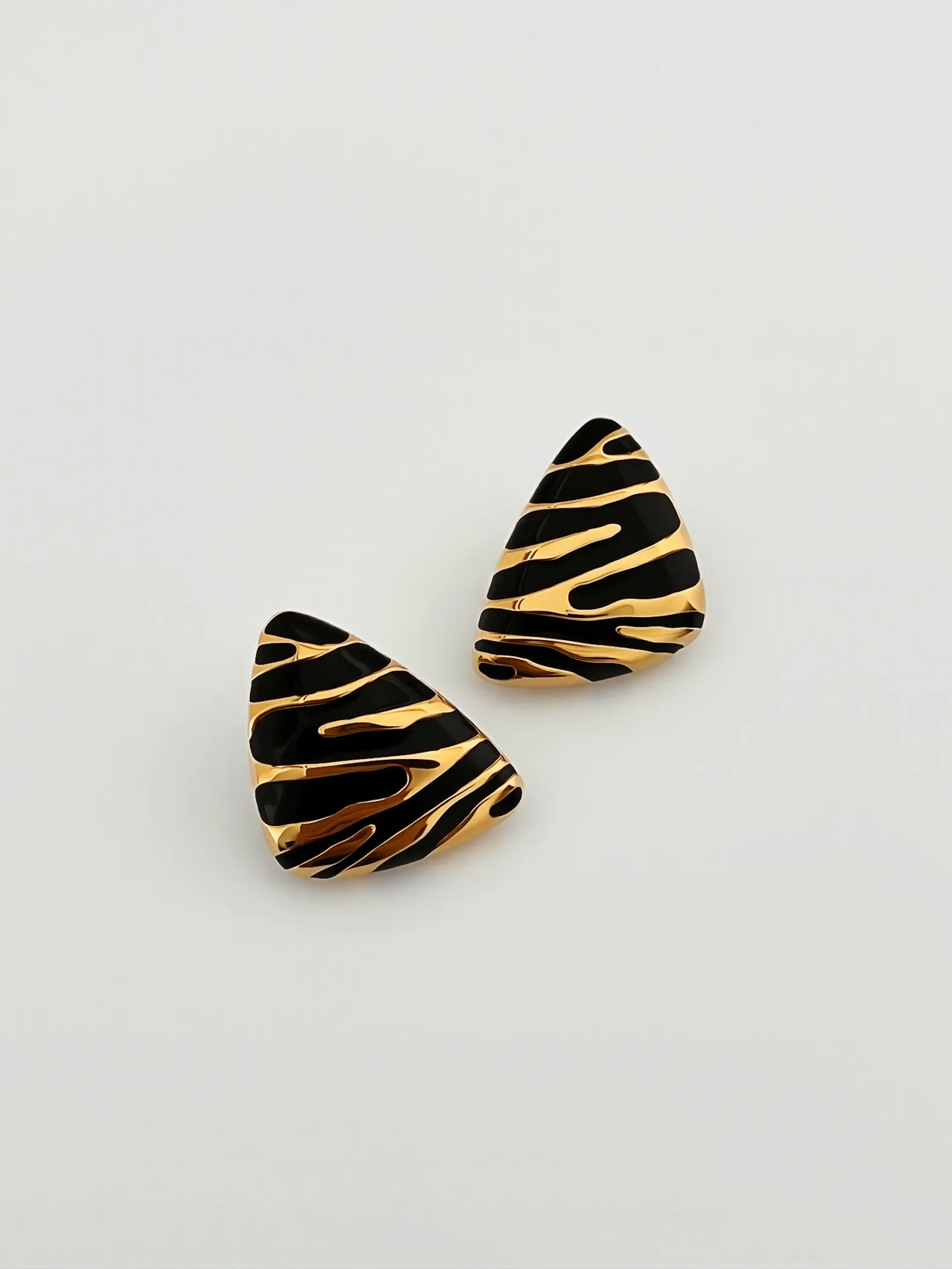 Zebra Stripe Statement Studs