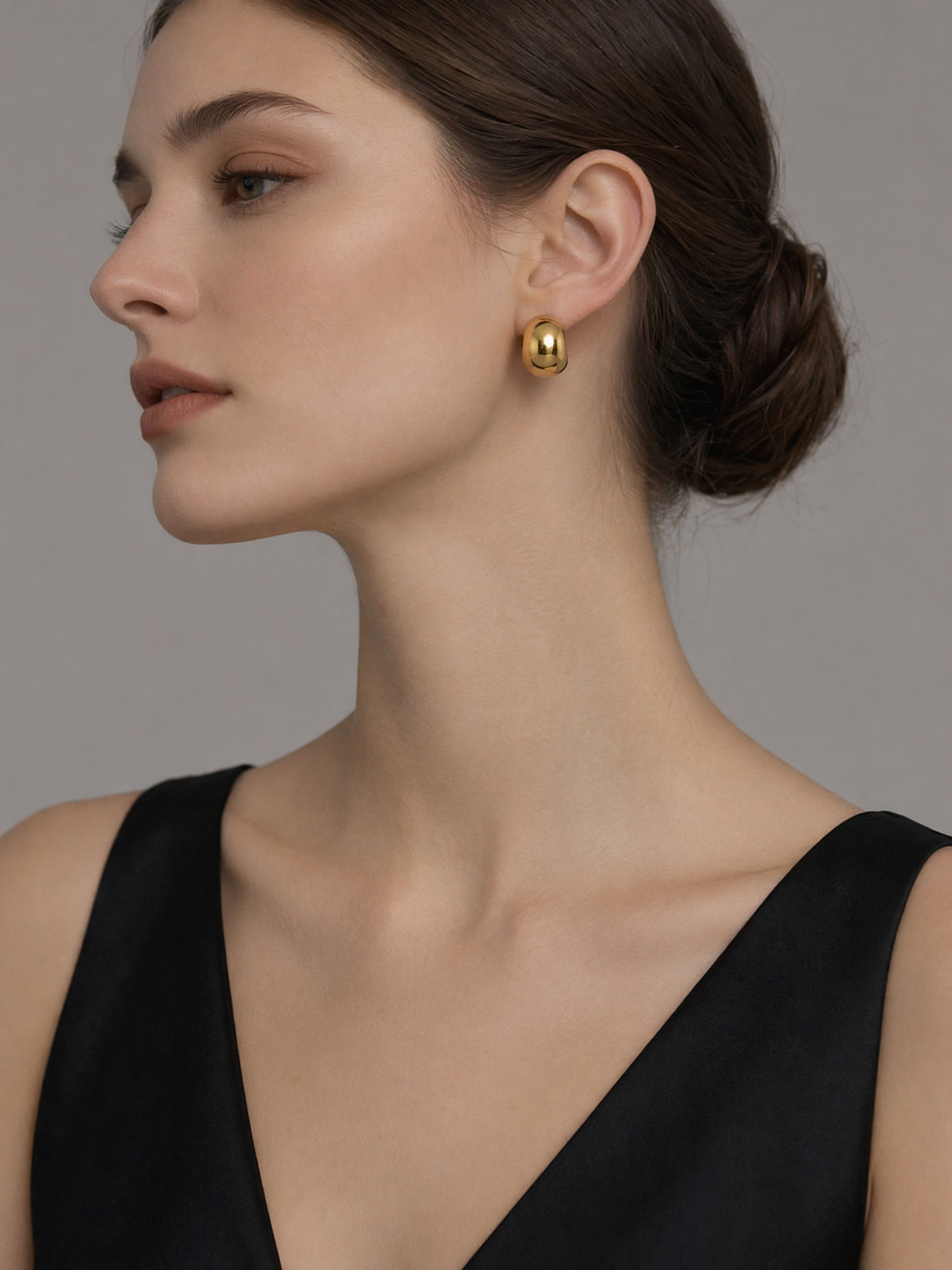 Chunky Dome Stud Earrings