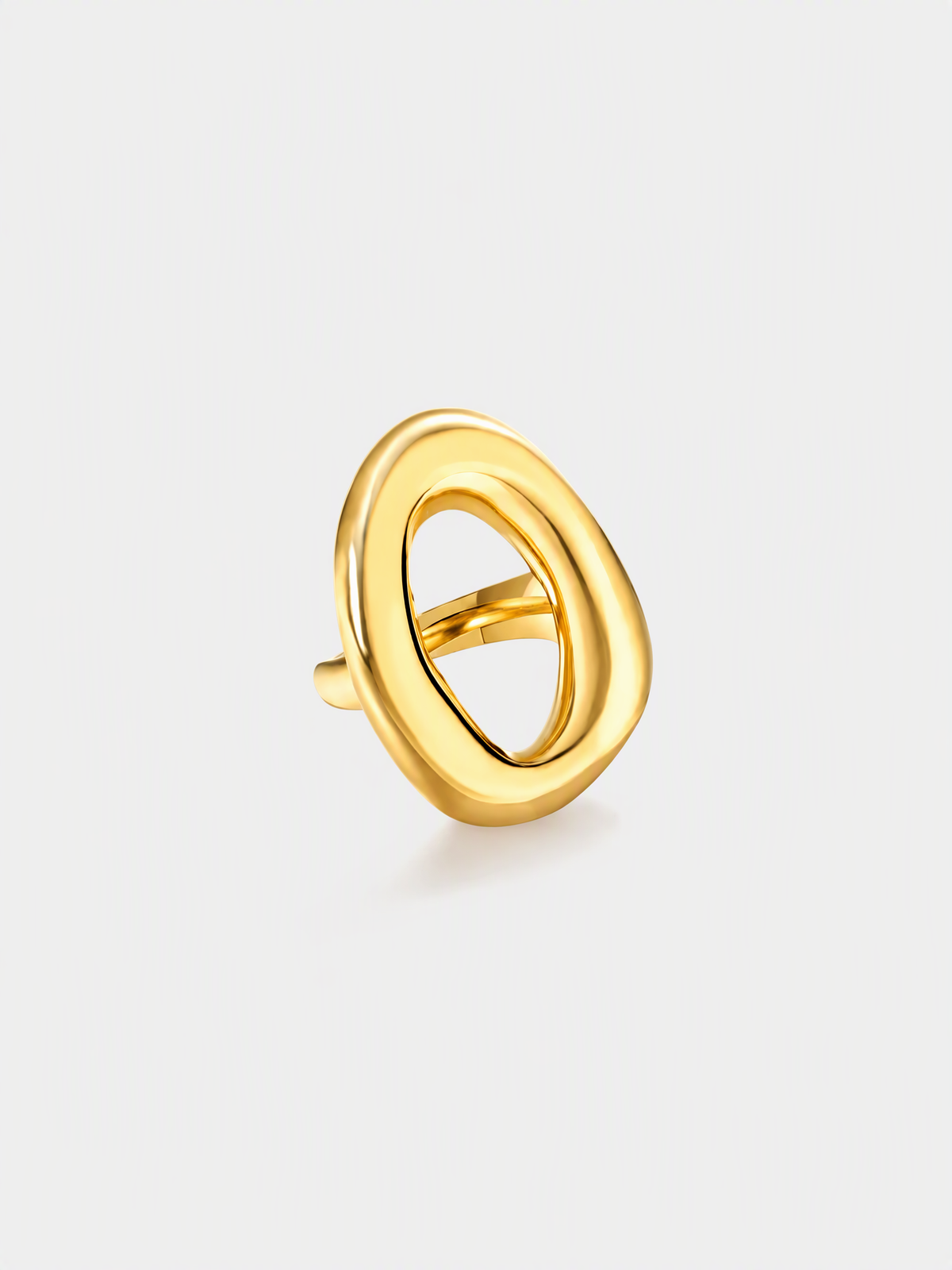 Molten Oval Statement Ring