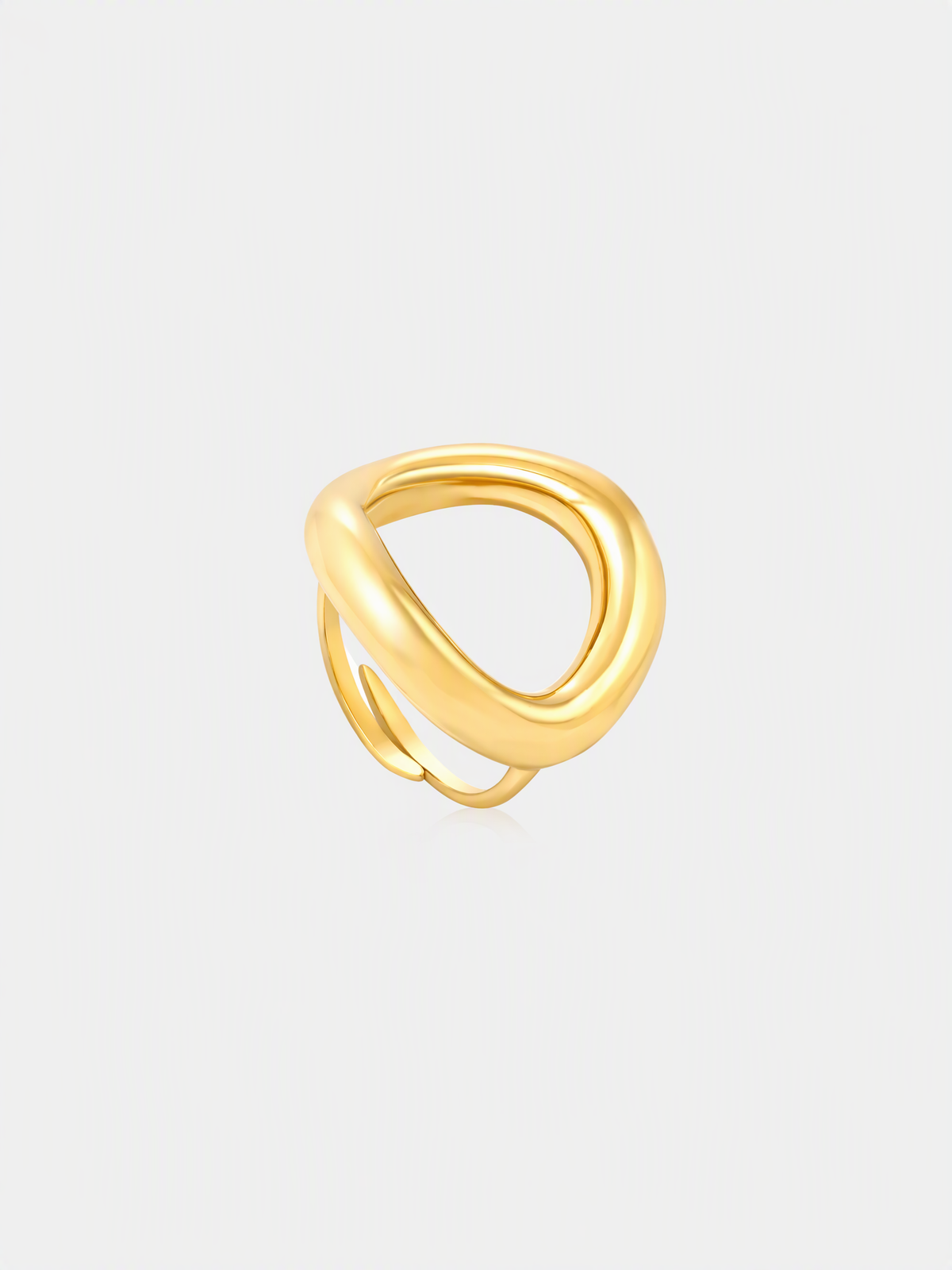 Sculptural Teardrop Ring
