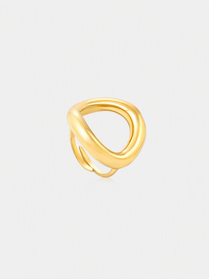 Sculptural Teardrop Ring