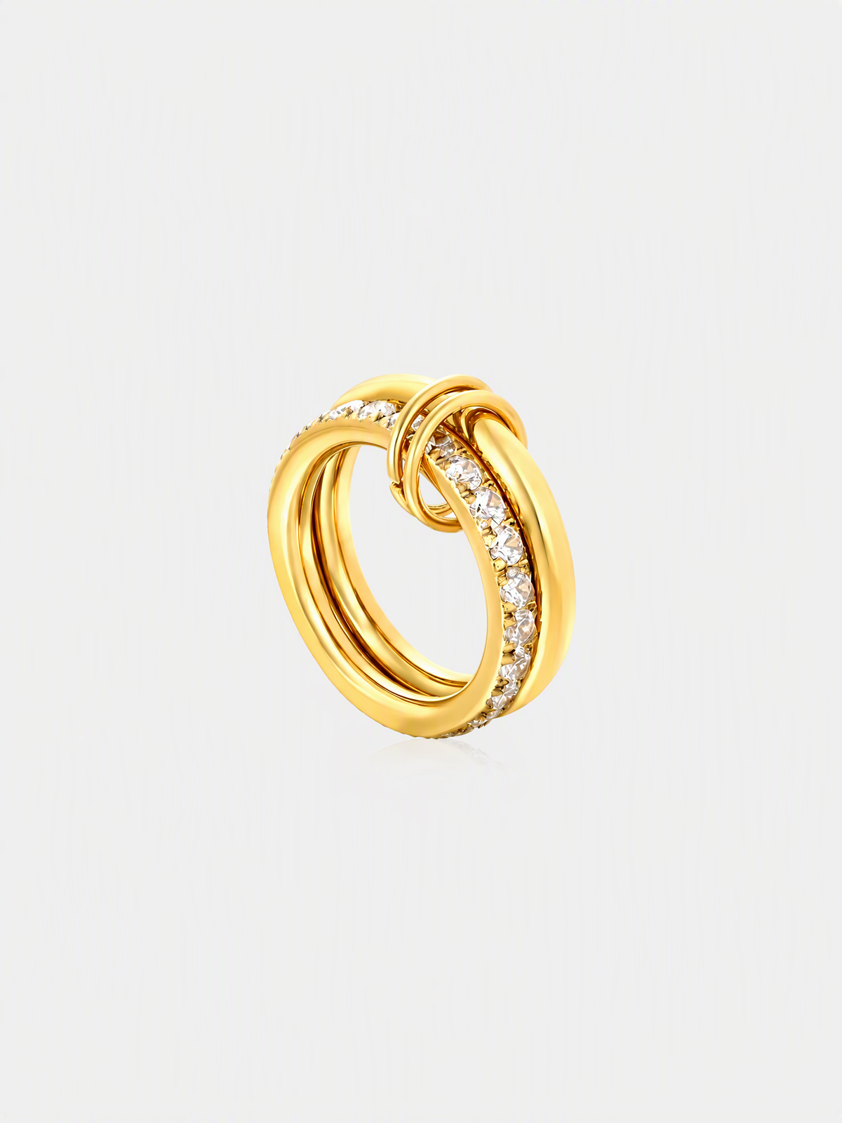 Pavé Love Knot Ring