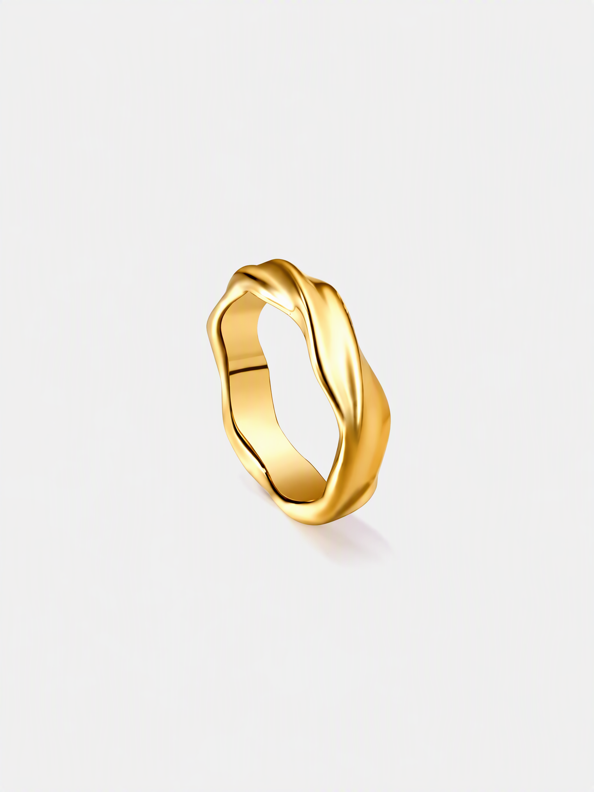 Sculptural Wave Ring