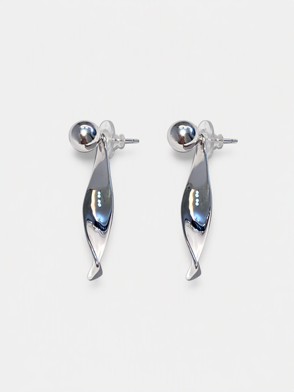 Orb Twist Drop Earrings
