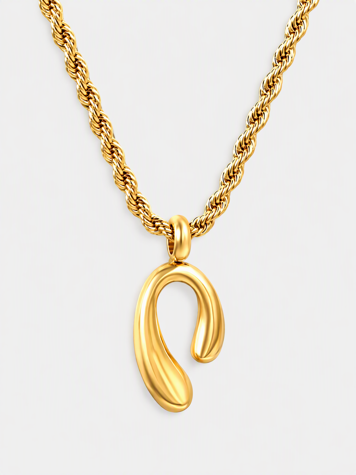 Fluid Loop Rope Chain Necklace