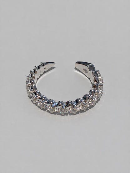 Pavé Herringbone Ring