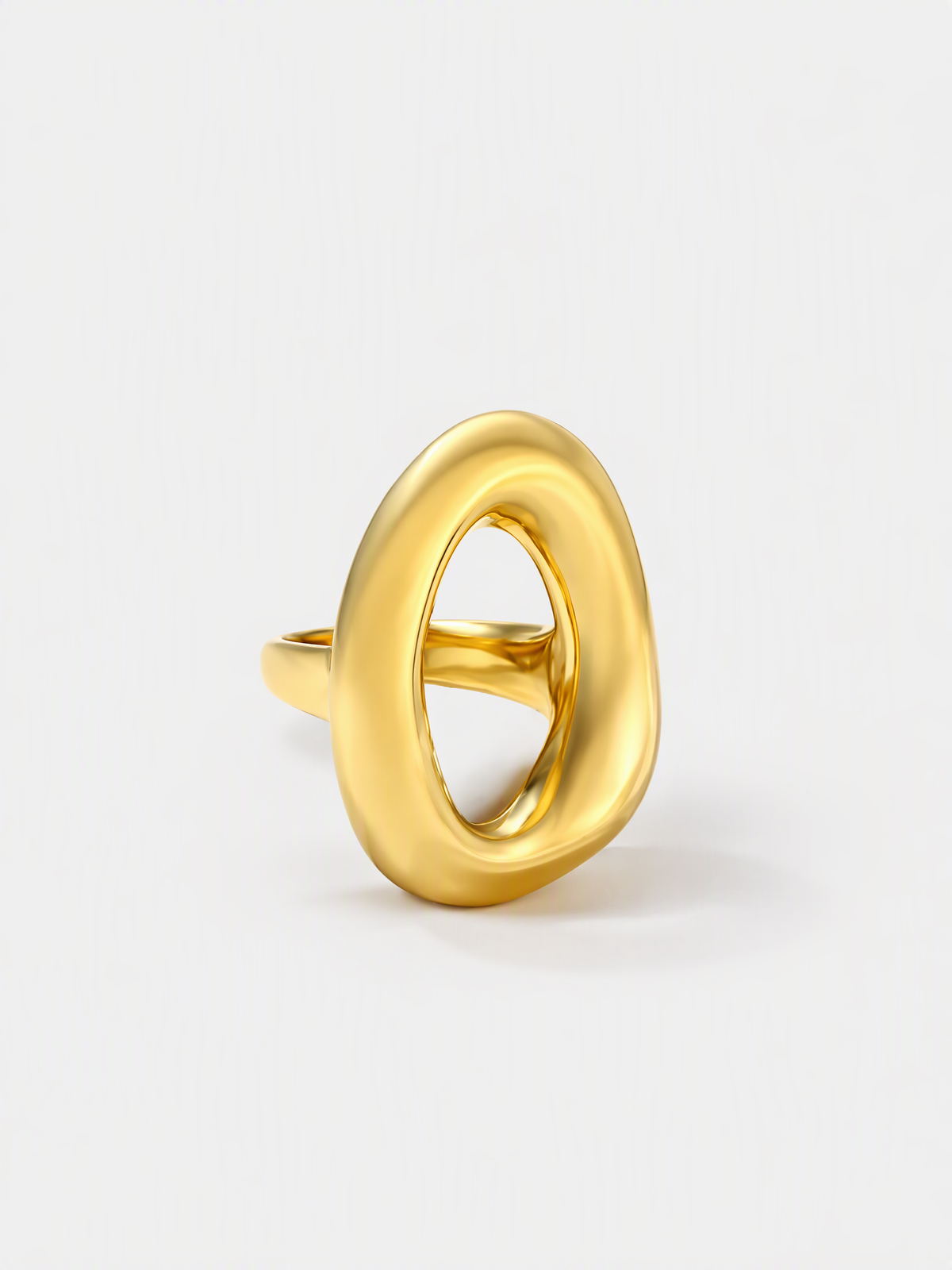 Molten Oval Statement Ring