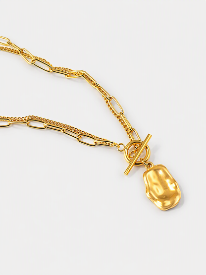 Molten Toggle Layered Necklace