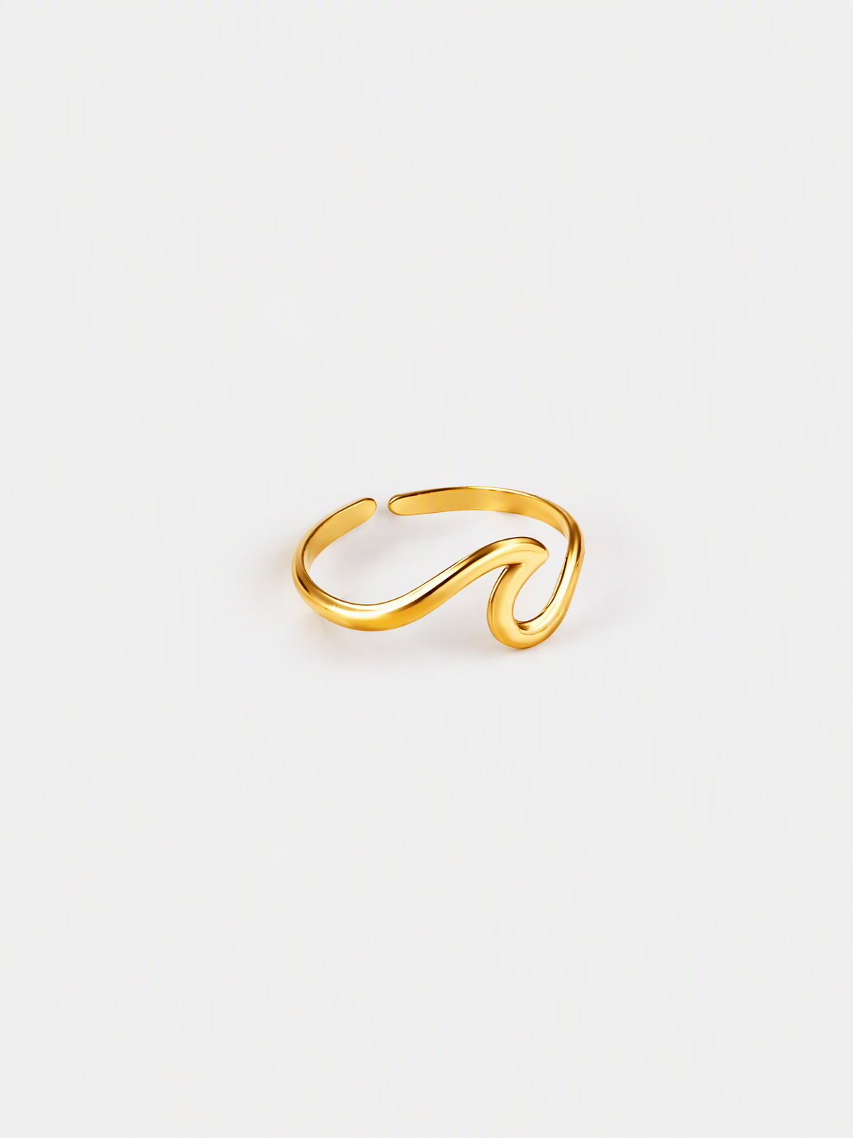 Fluid Wave Open Ring