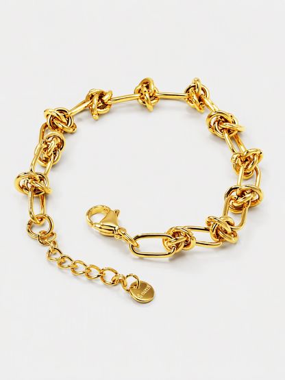 Knot Link Paperclip Bracelet