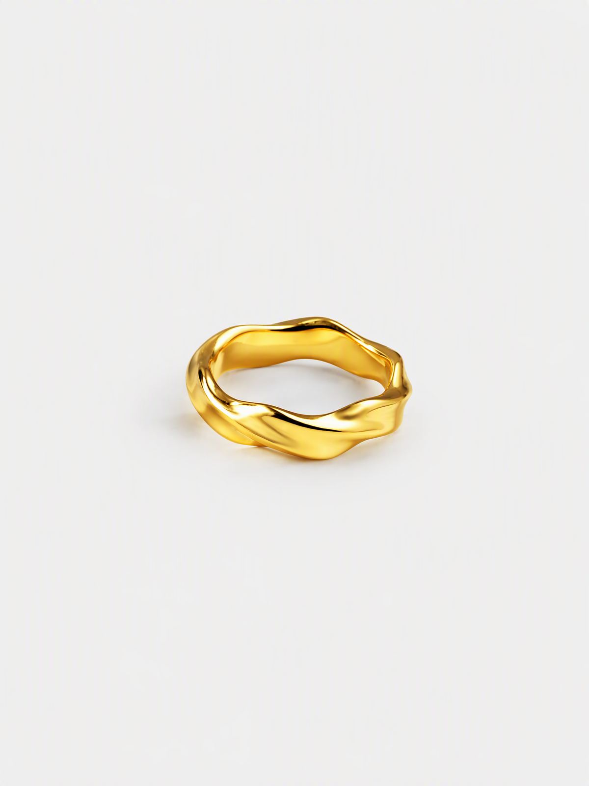 Sculptural Wave Ring