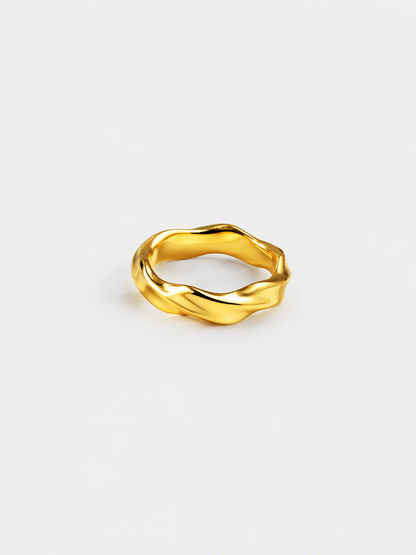 Sculptural Wave Ring