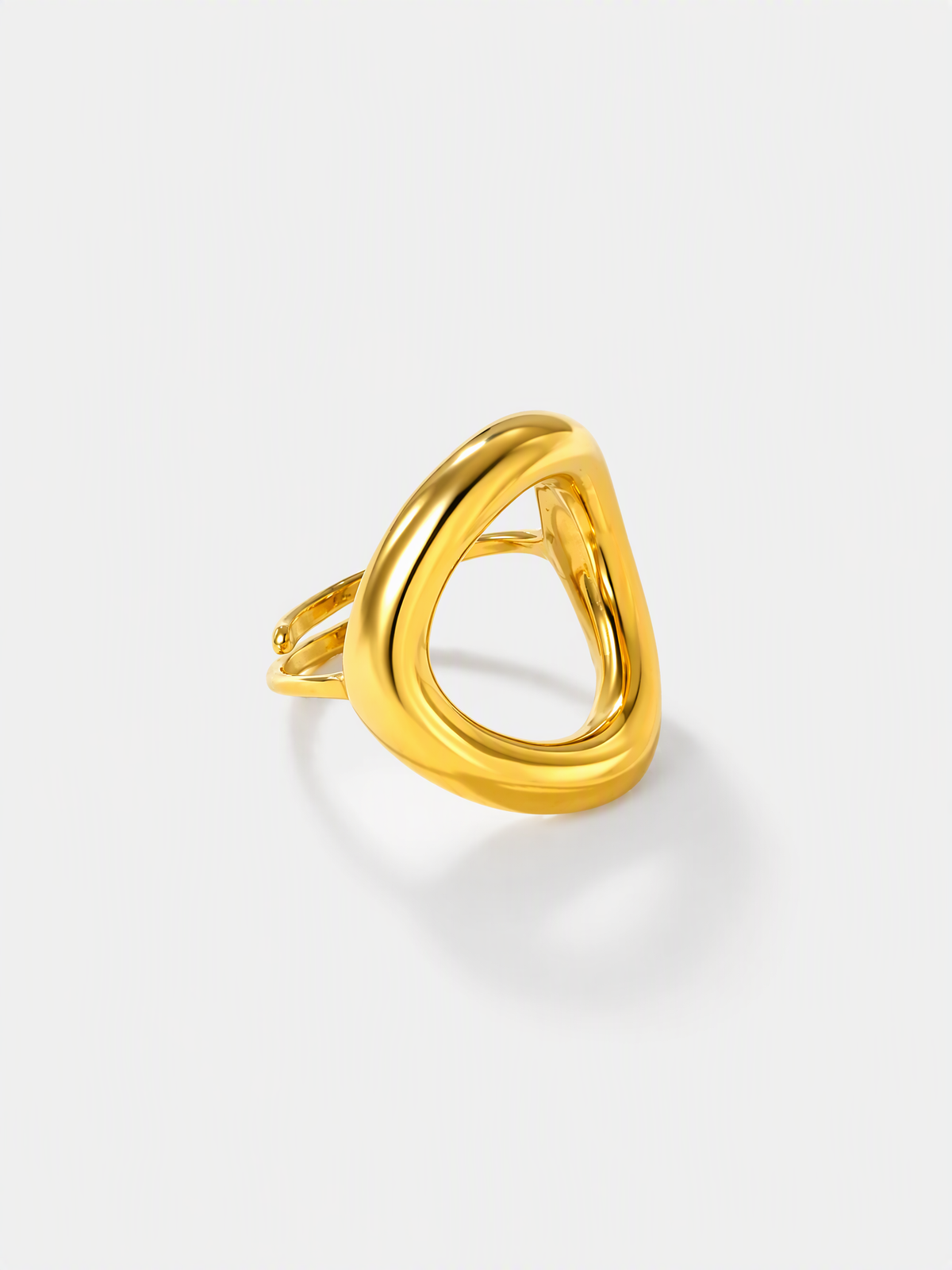 Sculptural Teardrop Ring