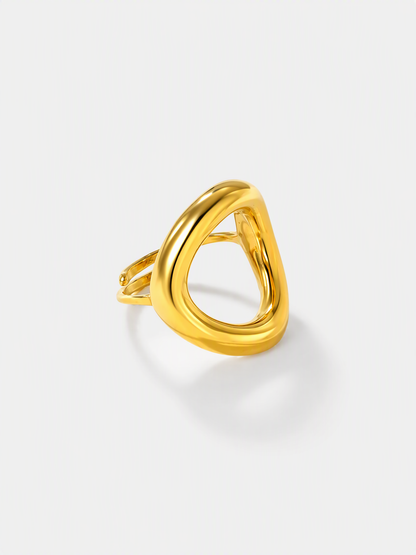 Sculptural Teardrop Ring