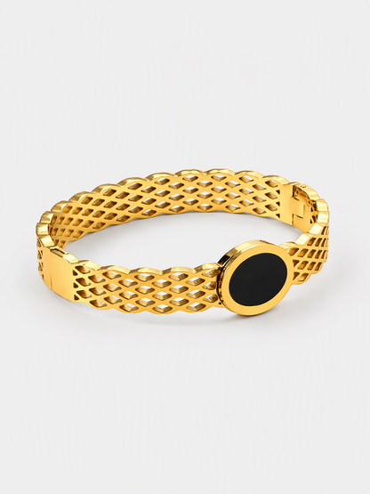 Black Accent Mesh Cuff