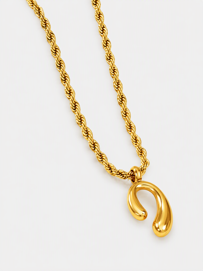 Fluid Loop Rope Chain Necklace