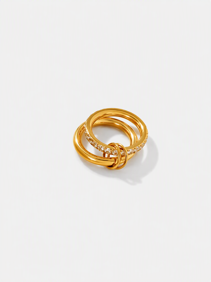 Pavé Love Knot Ring