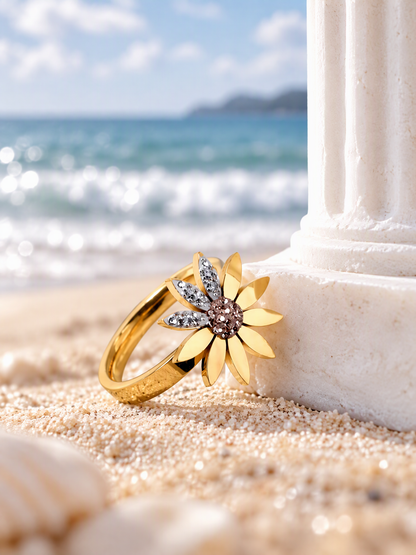 Pavé Daisy Ring