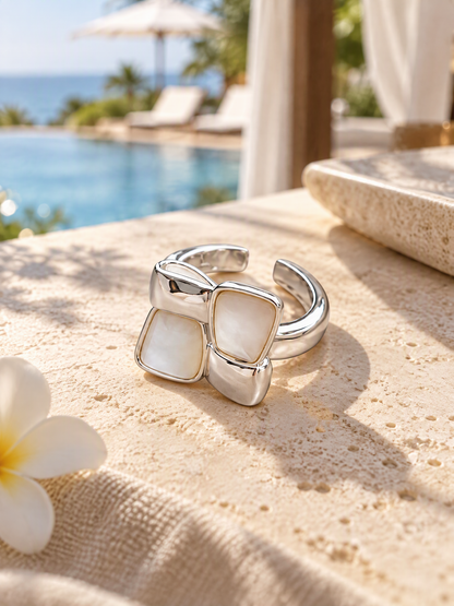 Sculptural Grid Ring