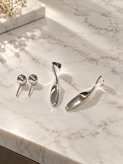 Orb Twist Drop Earrings