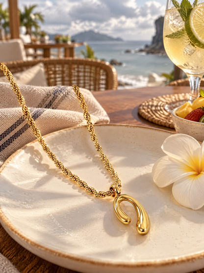 Fluid Loop Rope Chain Necklace