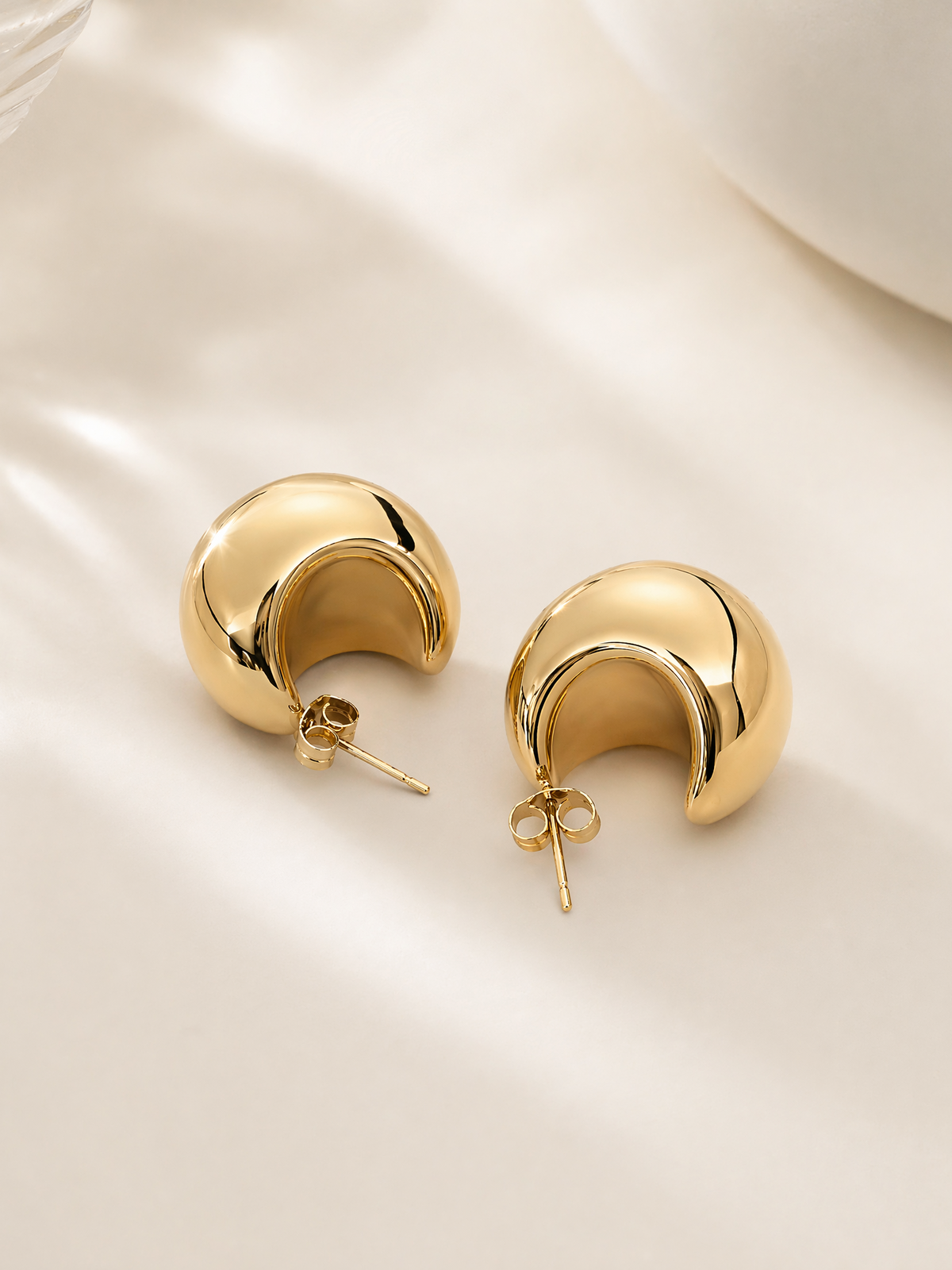 Chunky Dome Stud Earrings