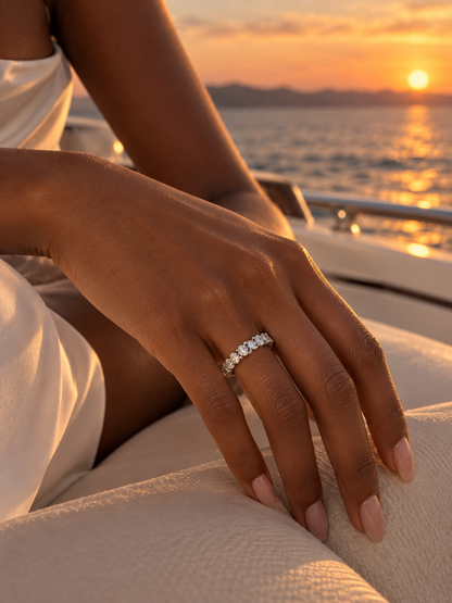 Pavé Herringbone Ring