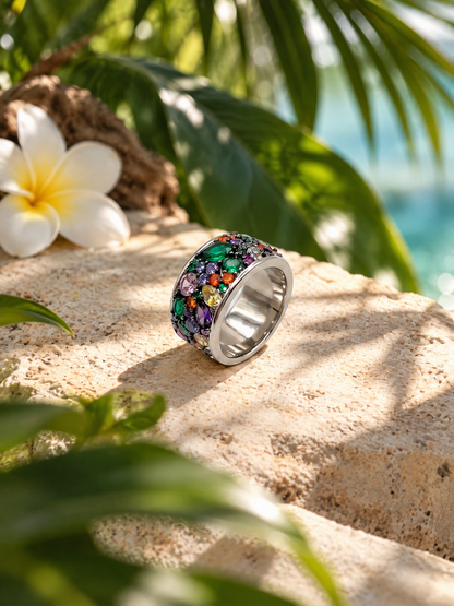 Mosaic Garden Statement Ring