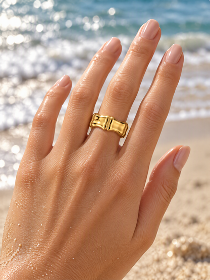 Sculptural Bamboo Ring