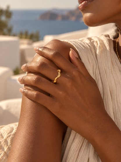 Molten Freeform Ring