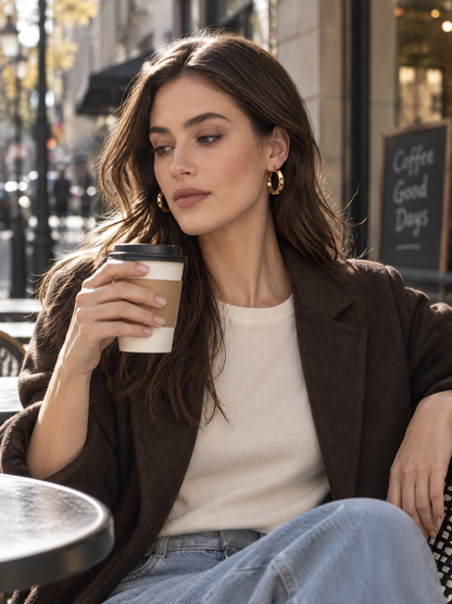 Classic Chunky Hoop Earrings