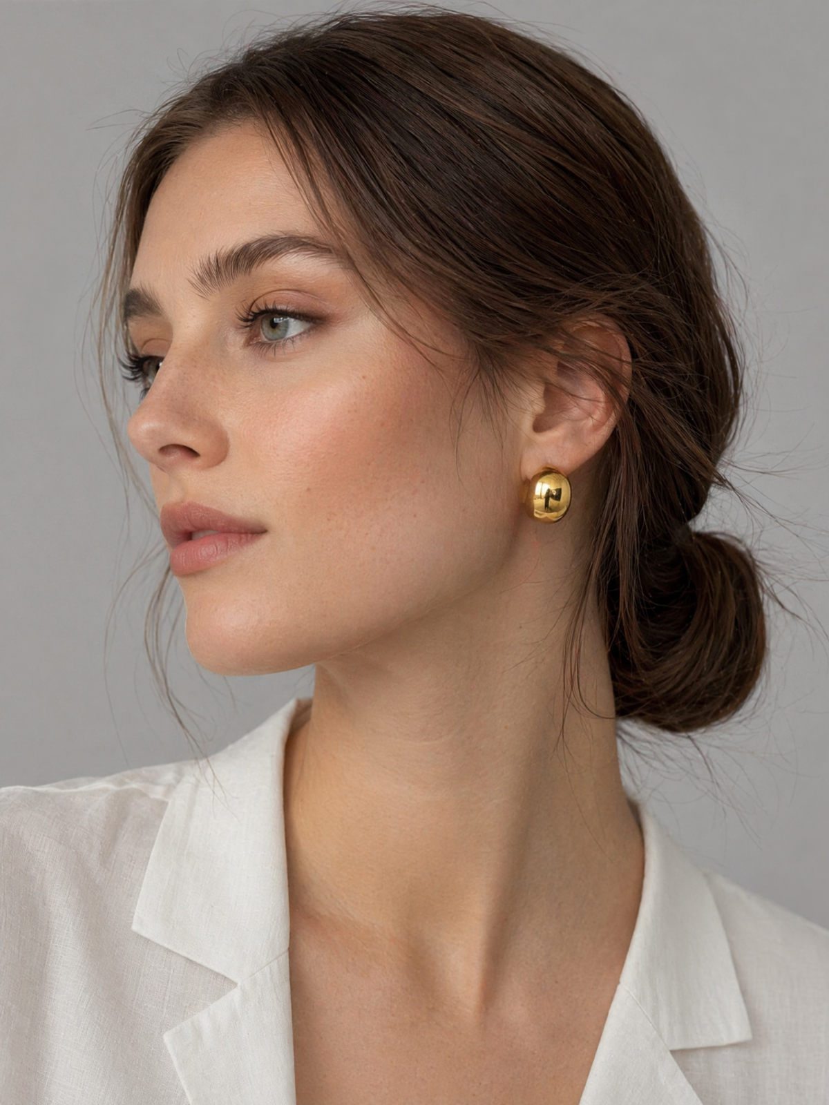 Chunky Dome Stud Earrings