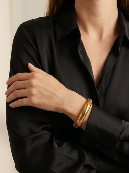 Tube Snake Bone Stretch Bracelet