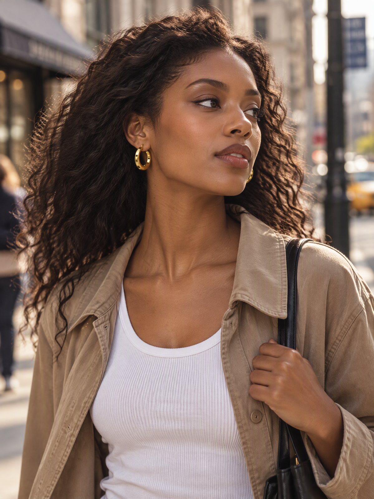 Classic Chunky Hoop Earrings