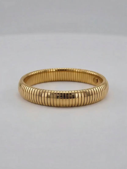 Bracelet extensible à maillons tube serpent