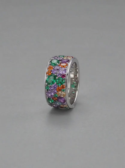 Mosaic Garden Statement Ring