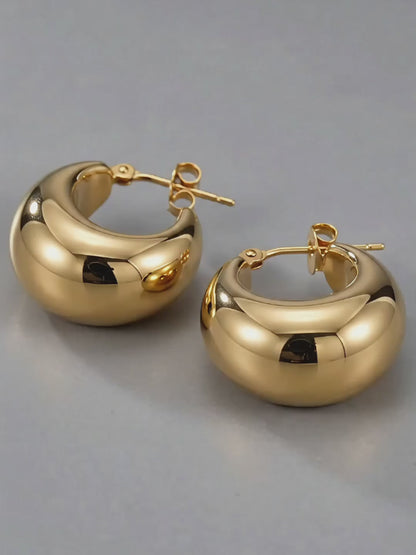 Chunky Dome Stud Earrings